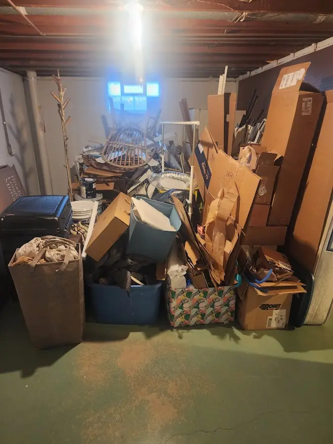 Roll-off dumpster container at job site for Roll Off Dumpster Rental in Green Lake